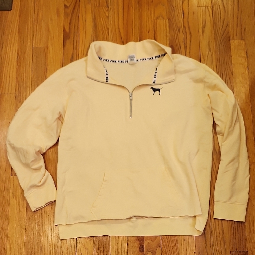 Yellow Quarter-Zip Pullover